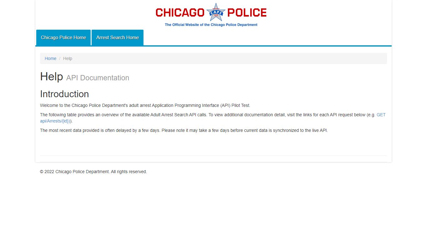 Arrest Search Help - Chicago Police Department